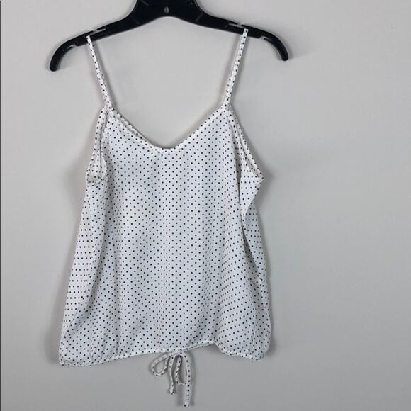 Hippie Rose Top Polka Dot V Neck Faux Button - Picture 7 of 7